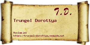 Trungel Dorottya névjegykártya